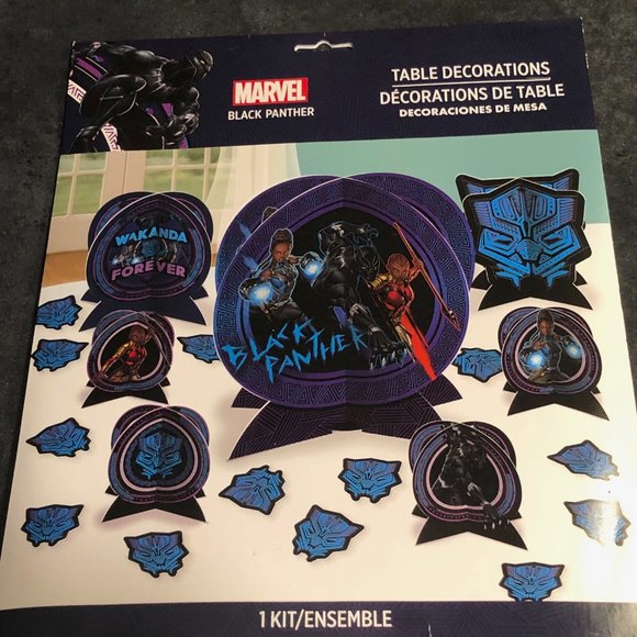 Black Panther Birthday Decorations Wakanda Forever! Party Supplies Bundle - NEW - Picture 2 of 6